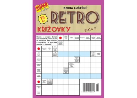 Kniha luštění Retro křížovky