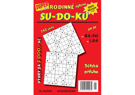 Rodinné SUDOKU výherní